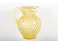 Fenton Yellow Hobnail Carnival Glass Lemonade Set