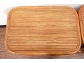 Pair Of MCM Rattan End Tables