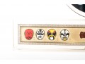 Chinese Peking Opera Plaques, One 24k Gold Plated