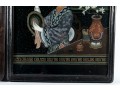 Chinese Reverse Paintings On Glass, Beautiful Women