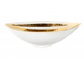 Johnathan Adler White And Gilt Ceramic Bowl