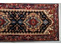 Serapi Wool Runner Rug In Red, Blue, And Cream (10’2” X 2’8”) NEW