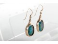 14k Yellow Gold Opalite Dangle Earrings