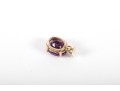 14k Yellow Gold Berry-Purple Ruby Pendant