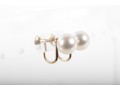 Mikimoto 14k Yellow Gold Cultured Pearl Screw-Back Clip-On Earrings