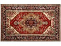 Serapi Wool Rug In Red, Black, And Yellow (8'0