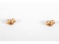 14k Yellow Gold Angel Skin Coral Shell-Shaped Stud Earrings