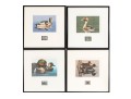 Bird-Themed Stamps With Signed Lithos. P Scholer, K Michaelsen, B Moore Jr, W Morris