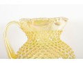 Fenton Yellow Hobnail Carnival Glass Lemonade Set