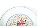 Chinese Porcelain Doucai Longevity Motif Plate