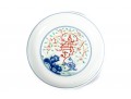 Chinese Porcelain Doucai Longevity Motif Plate