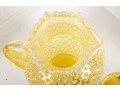 Fenton Yellow Hobnail Carnival Glass Lemonade Set