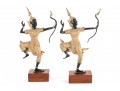 Pair Of Gilt Thai Prince Rama Figures