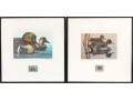 Bird-Themed Stamps With Signed Lithos. P Scholer, K Michaelsen, B Moore Jr, W Morris