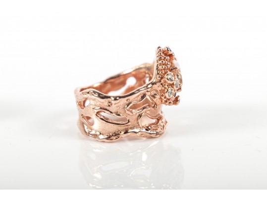 Sterling Silver Synthetic Sapphire Rings Size 6.25 And 6.5