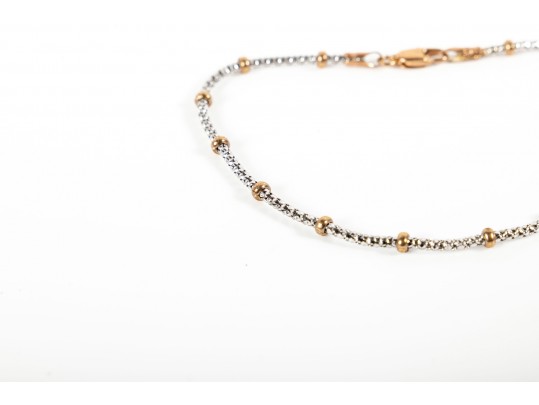 Aurafin 14k Yellow And White Gold Bracelet