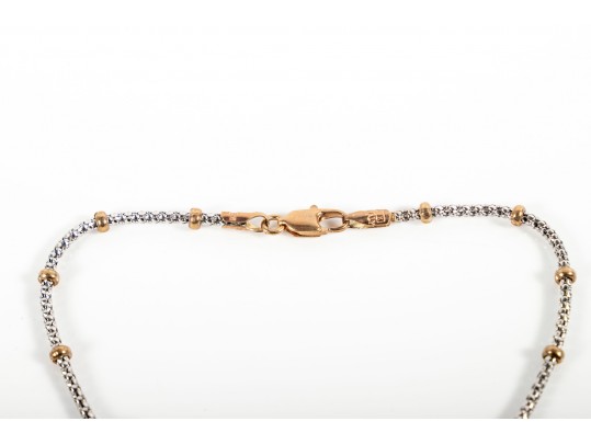 Aurafin 14k Yellow And White Gold Bracelet