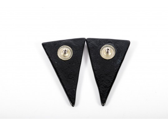 Colorful Retro Style Glass Earrings And Pendant