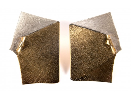 Krespi & White Sterling Silver Stud Earrings