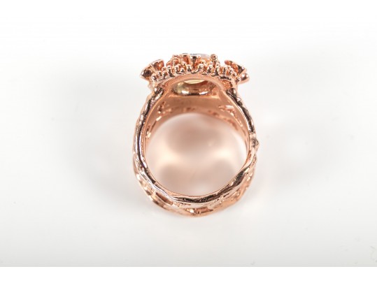 Sterling Silver Synthetic Sapphire Rings Size 6.25 And 6.5