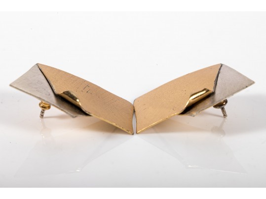 Krespi & White Sterling Silver Stud Earrings