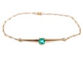 18k Yellow Gold And Emerald Bracelet