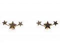 14k Yellow Gold Star Motif Stud Earrings