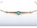 18k Yellow Gold And Emerald Bracelet
