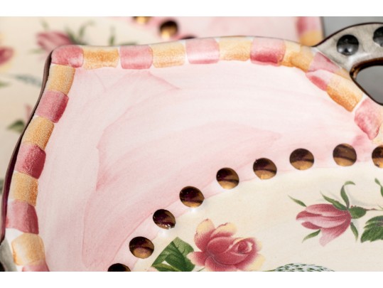 Mackenzie Childs Chelsea Luster Plates, Service Of 12