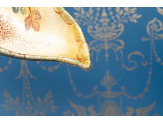 Hand-painted Ceramic Serving Items, Made In Italy Along With One Lesley Ray Plate