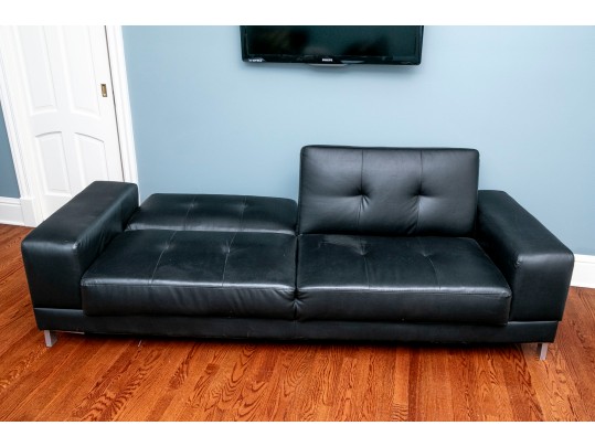 Contemporary Black Tuft Daybed 