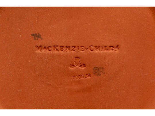 Mackenzie Childs Chelsea Luster Plates, Service Of 12