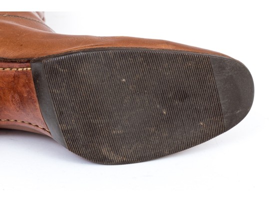 Gucci Wonderful Vintage Brown Leather Pull On Boots, Size 39