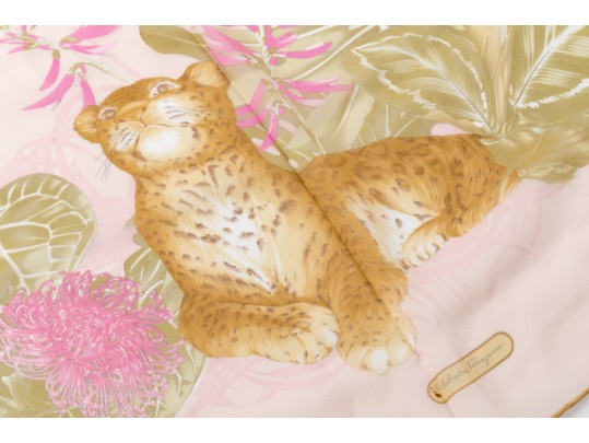 Salvatore Ferragamo And Ralph Lauren Silk And Cotton Scarves