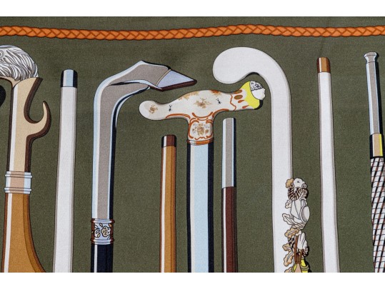 French, Hermes Silk Scarf, 