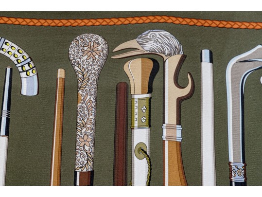 French, Hermes Silk Scarf, 