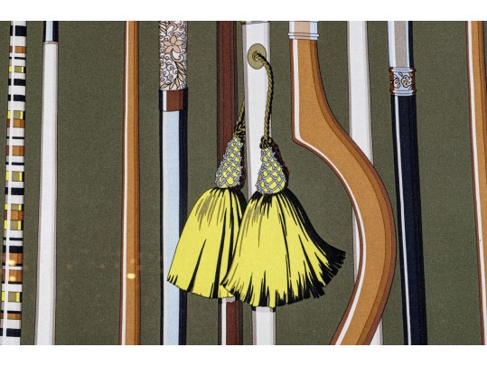 French, Hermes Silk Scarf, 