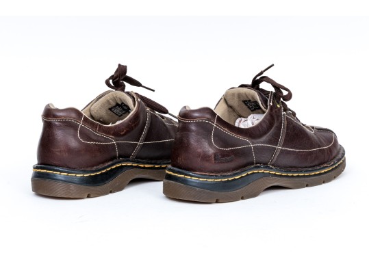 Doc Martens 11199 Brown Leather Lace-Up Loafers, Size 11