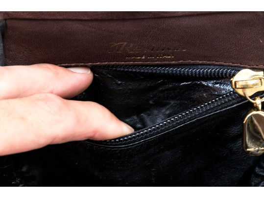 Revillon Tiger Stripe Pony Hair Convertible Clutch/shoulder Bag