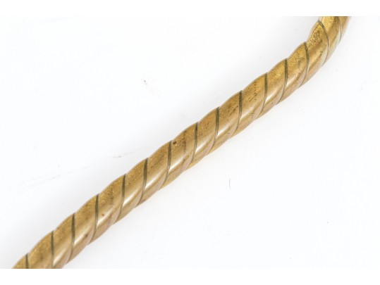 Vintage Collection Of Five Brass Hangers