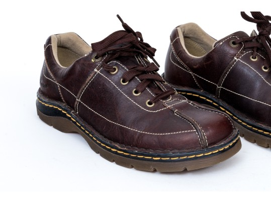 Doc Martens 11199 Brown Leather Lace-Up Loafers, Size 11