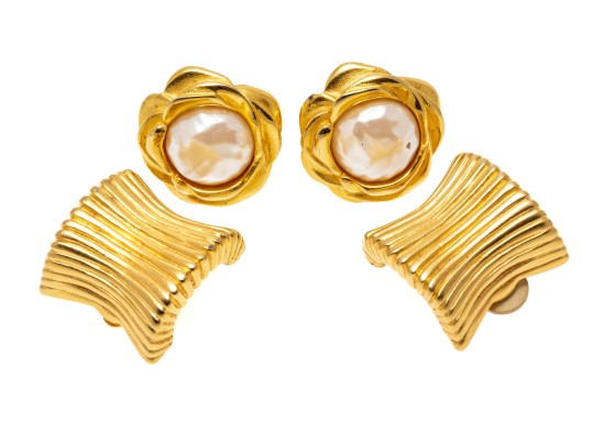 Givenchy Retro Pairs Of Costume Jewelry Clip-On Earrings