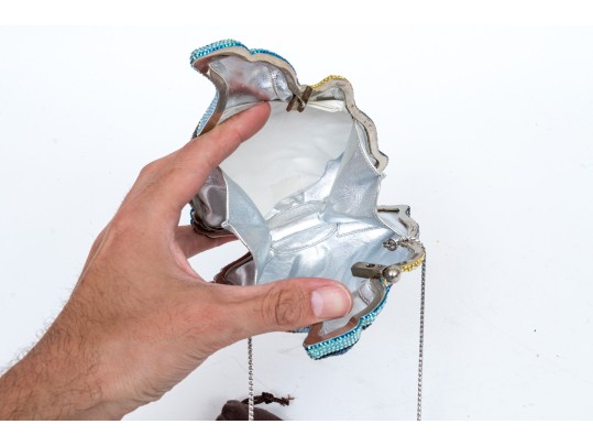 Judith Leiber Fish Form Minaudiere Clutch 