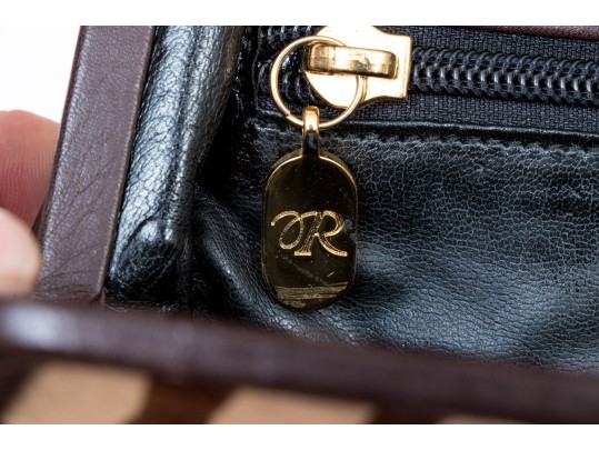 Revillon Tiger Stripe Pony Hair Convertible Clutch/shoulder Bag