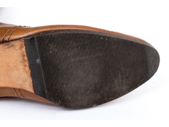 Salvatore Ferragamo Fabulous Vintage Brown Leather Boots, Size 8 1/2