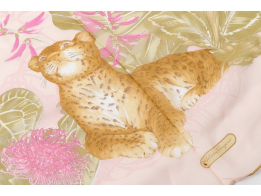 Salvatore Ferragamo And Ralph Lauren Silk And Cotton Scarves