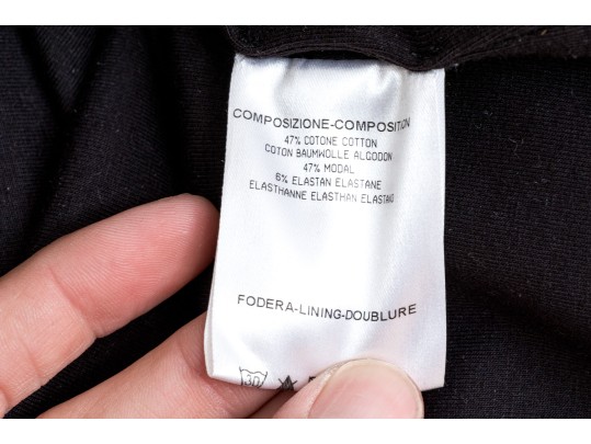 Alexander McQueen Black Bird Design Dress, Size XL