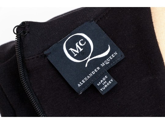 Alexander McQueen Black Bird Design Dress, Size XL