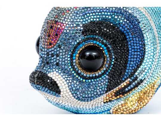 Judith Leiber Fish Form Minaudiere Clutch 