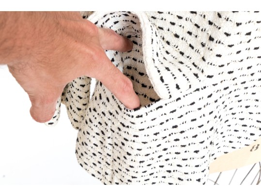 Chanel White And Black Stylish Jacket, Size 42